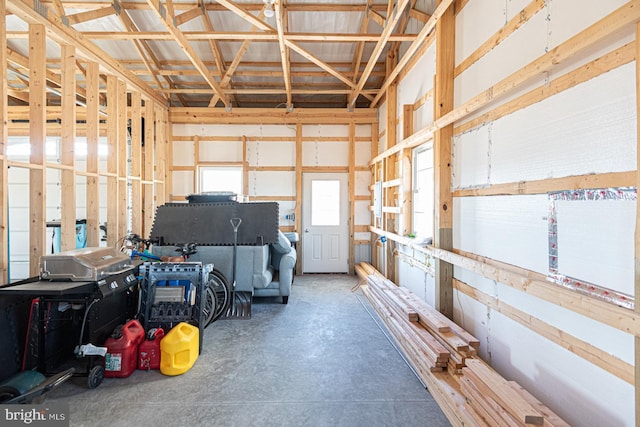 interior space featuring concrete flooring