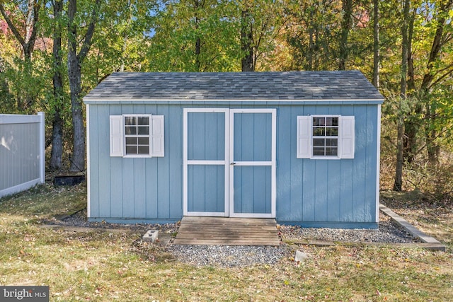 view of outbuilding