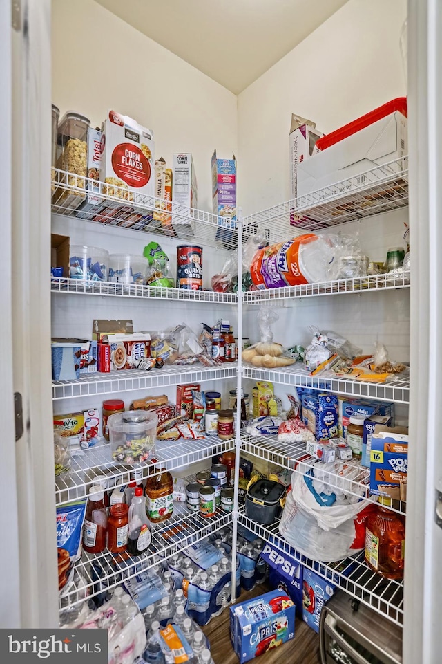 view of pantry