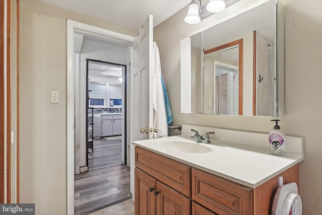 bathroom with vanity