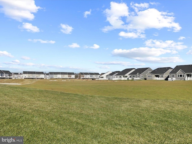 view of home's community featuring a lawn