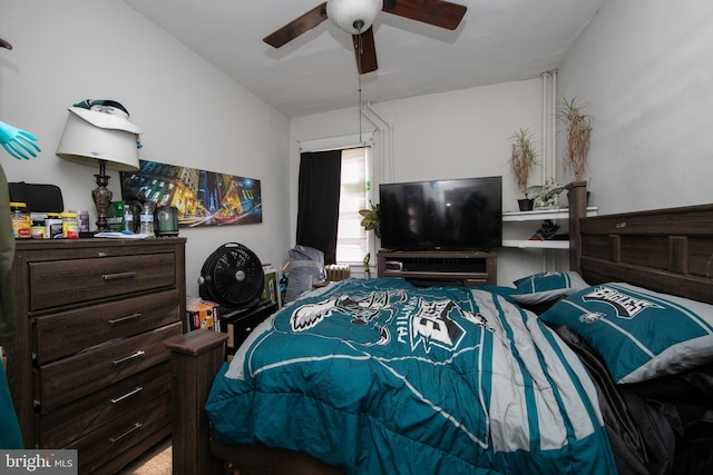 bedroom with ceiling fan