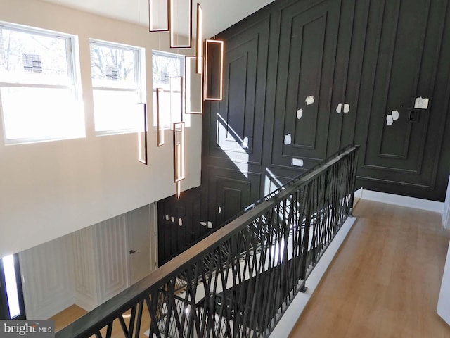 interior space featuring hardwood / wood-style floors