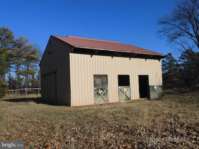 view of outdoor structure