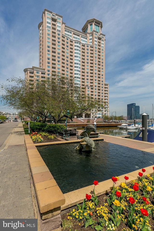 view of property featuring a water view