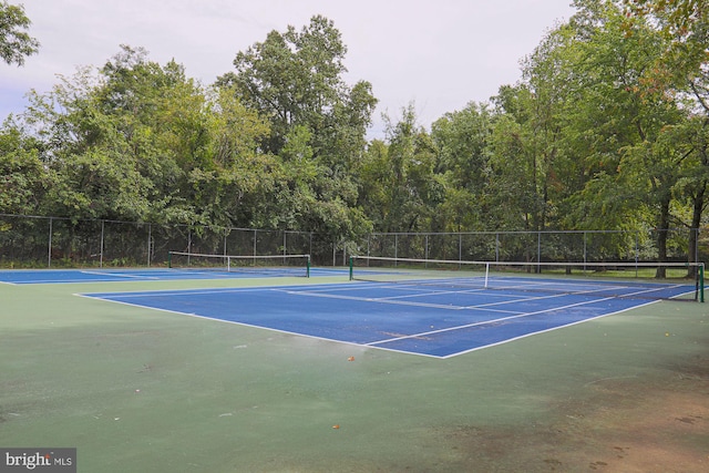 view of tennis court