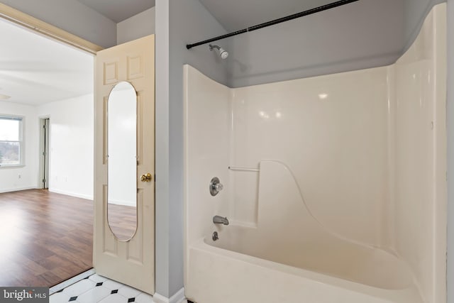 bathroom with shower / bath combination