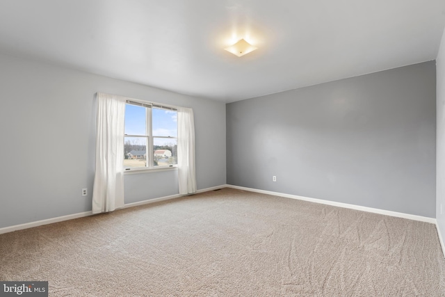 view of carpeted empty room