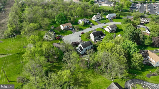 bird's eye view featuring a residential view