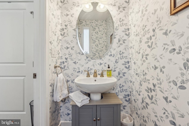 bathroom with vanity