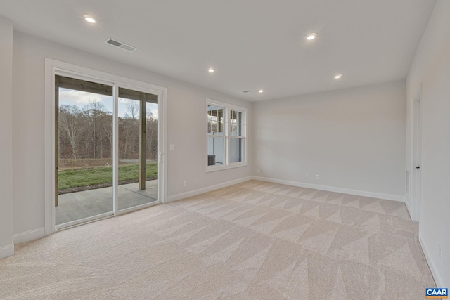 view of carpeted empty room