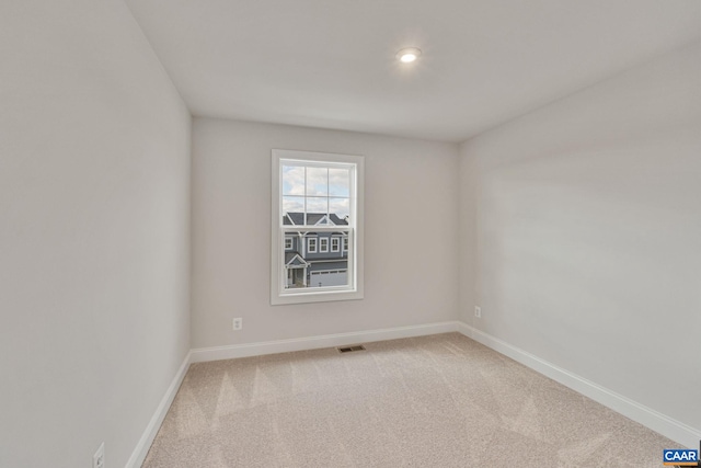 view of carpeted empty room