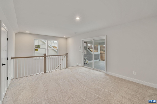 view of carpeted empty room