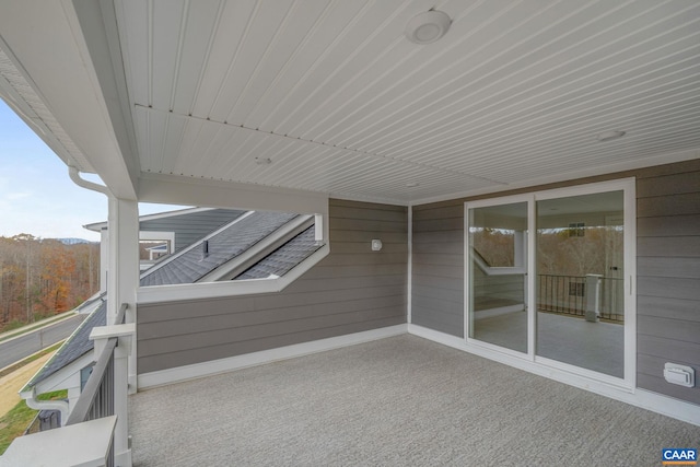 balcony featuring a patio area