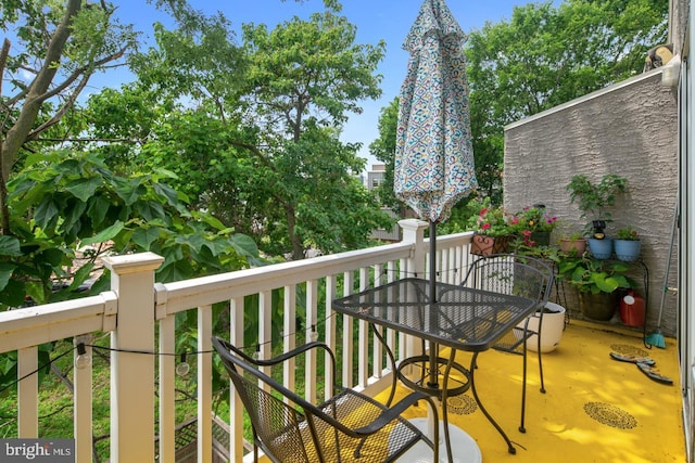 view of balcony