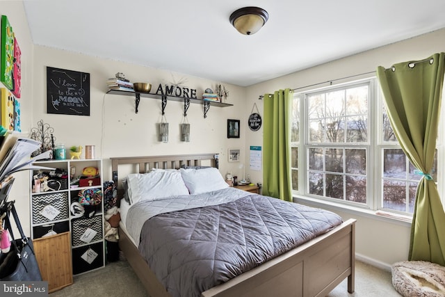 bedroom featuring carpet floors