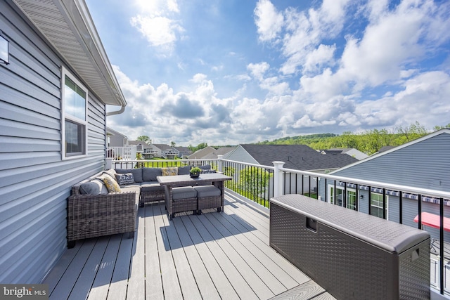 108 Zachary Way, Pottstown, PA 19464 - deck with an outdoor living space and a residential view