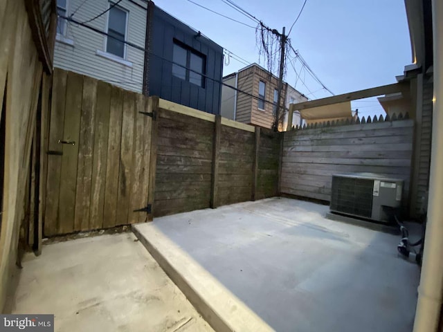 view of patio / terrace with central AC