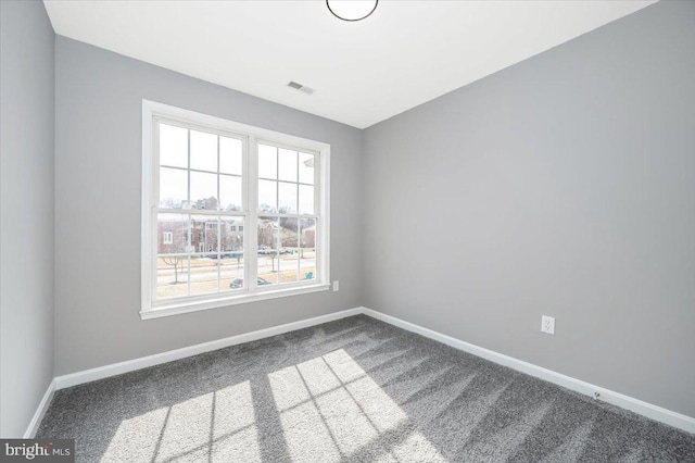 view of carpeted empty room