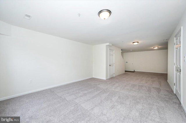 interior space with light colored carpet