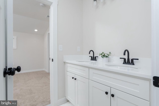 bathroom featuring vanity