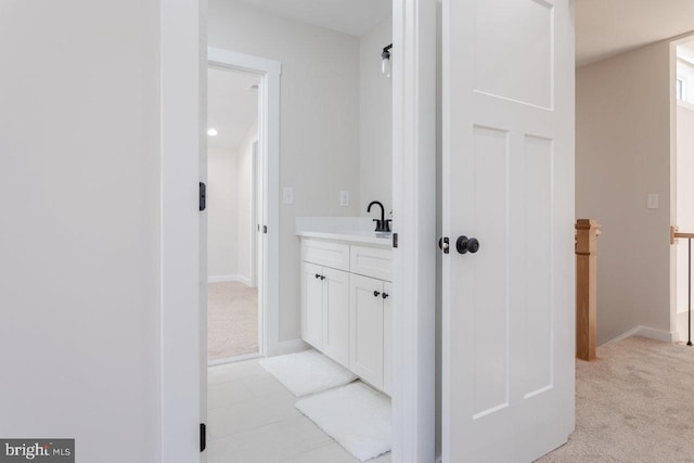 bathroom with vanity