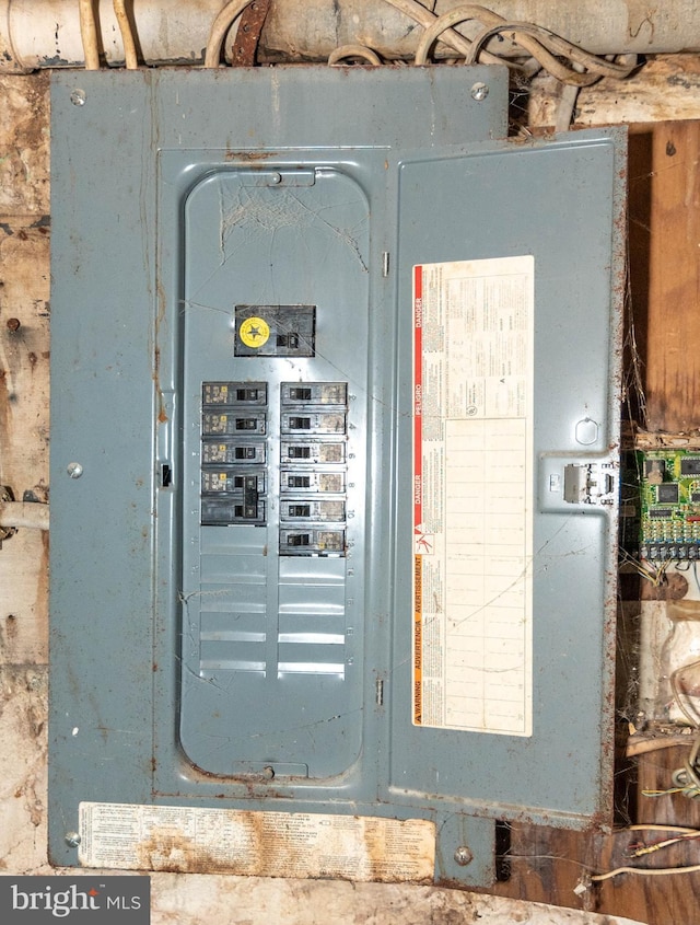 utility room with electric panel