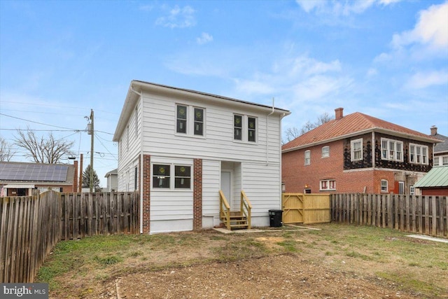 view of back of property