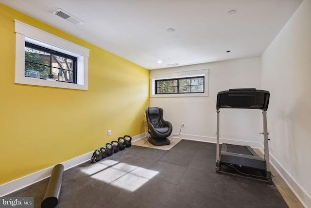 view of workout room