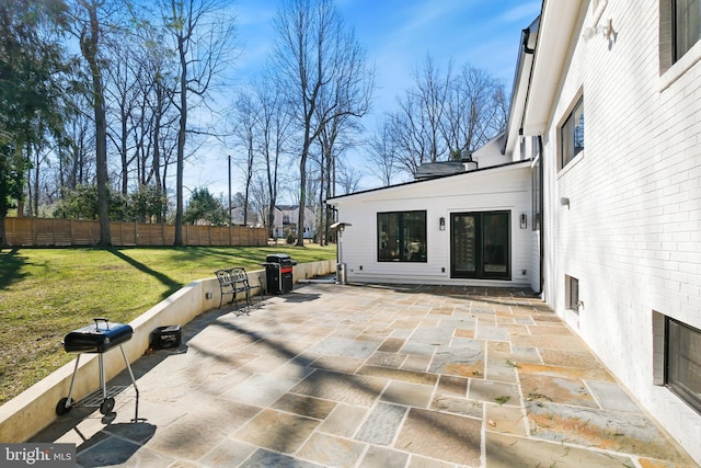 view of patio / terrace with area for grilling