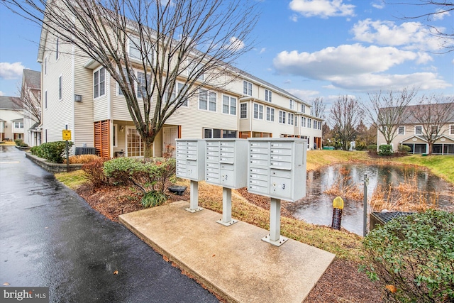 view of community featuring mail boxes