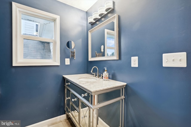 bathroom with vanity