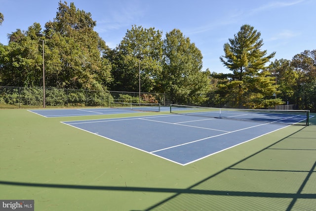 view of sport court