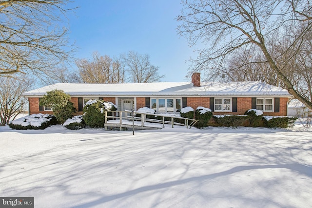 view of ranch-style house