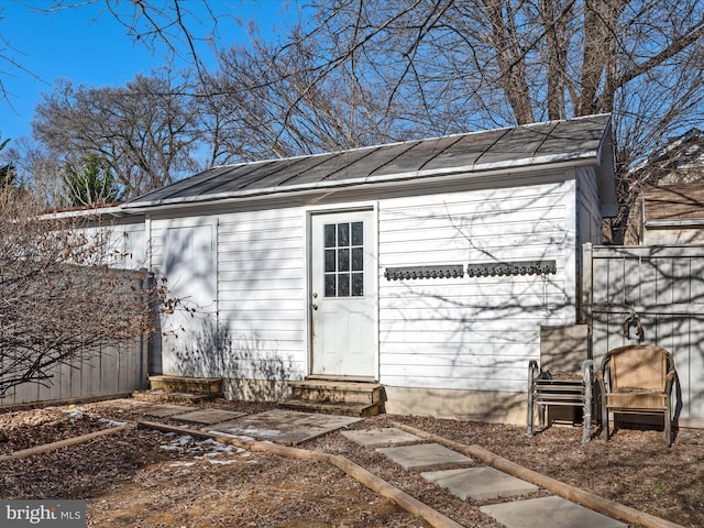 view of outbuilding