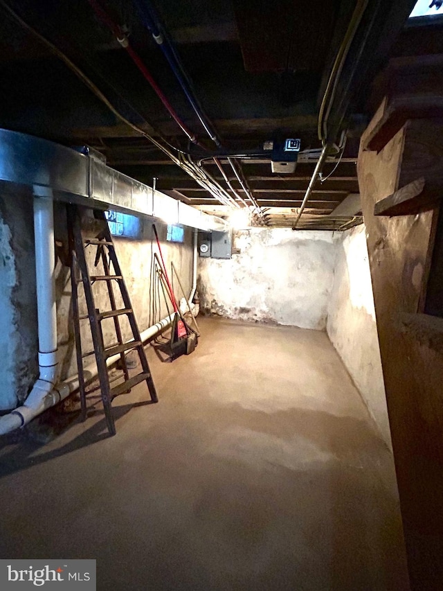 view of basement