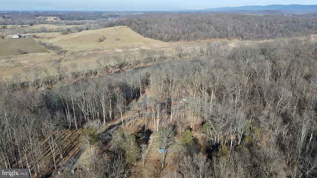 aerial view featuring a mountain view