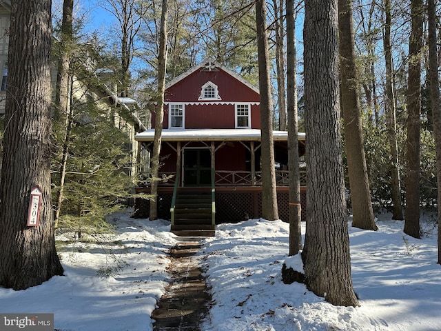 view of front of home