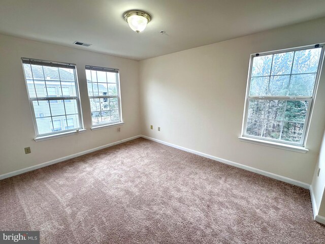 view of carpeted empty room