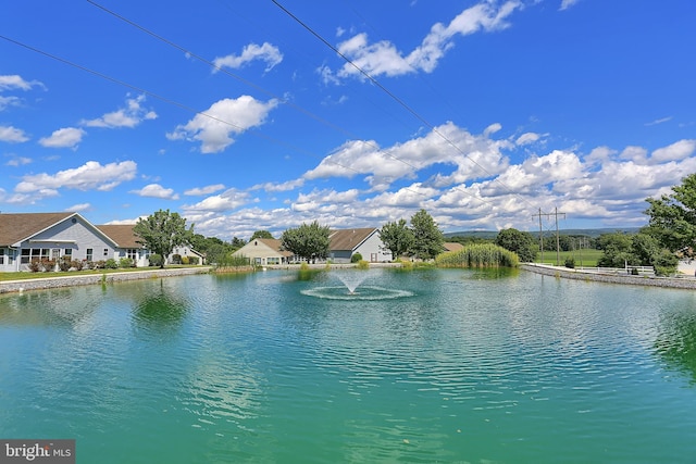 view of water feature