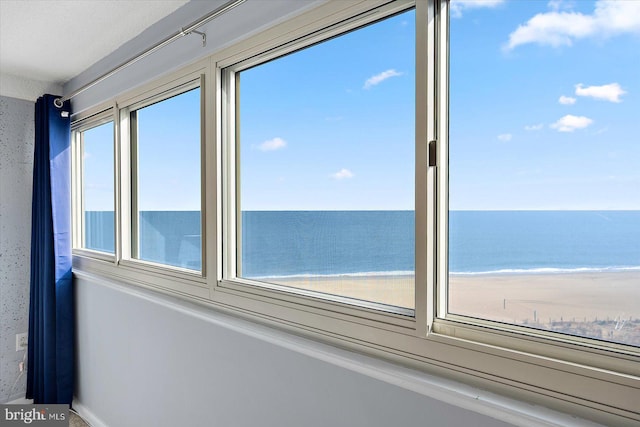 water view featuring a view of the beach