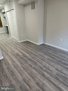 interior space featuring dark hardwood / wood-style floors