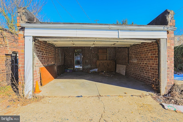 view of parking / parking lot