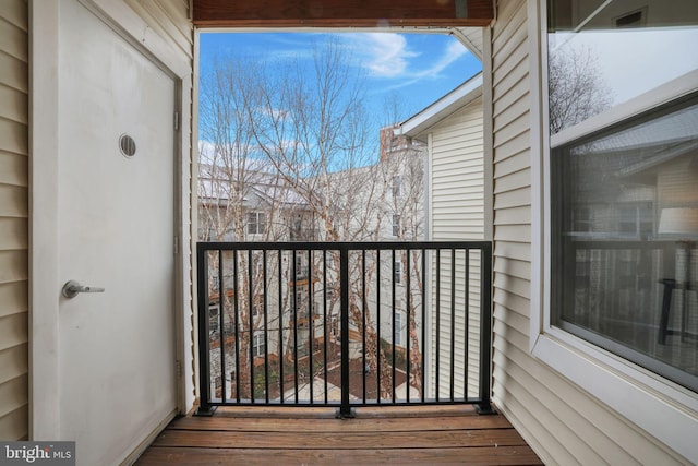 balcony featuring visible vents