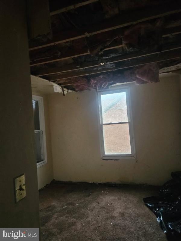 view of basement