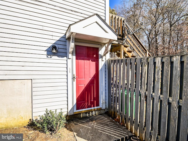 view of entrance to property