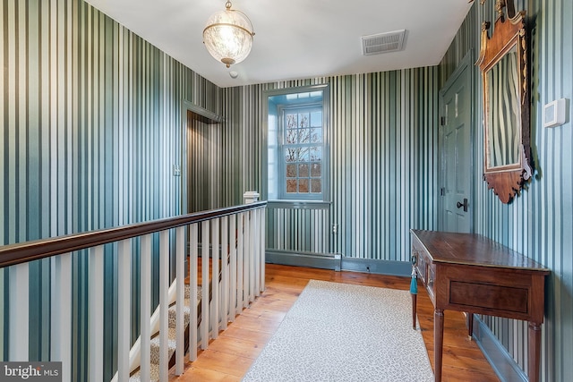 interior space featuring light wood-type flooring