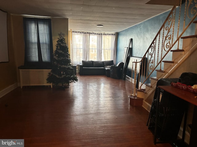 interior space featuring hardwood / wood-style floors