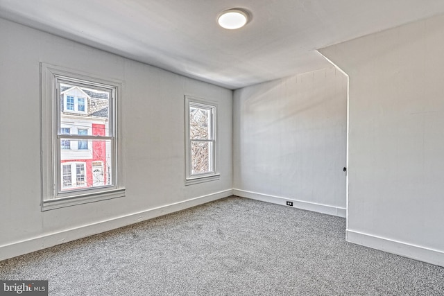 empty room with carpet floors