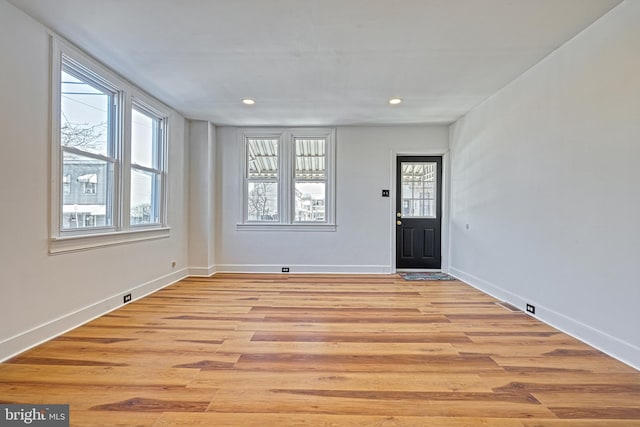 interior space featuring light hardwood / wood-style flooring